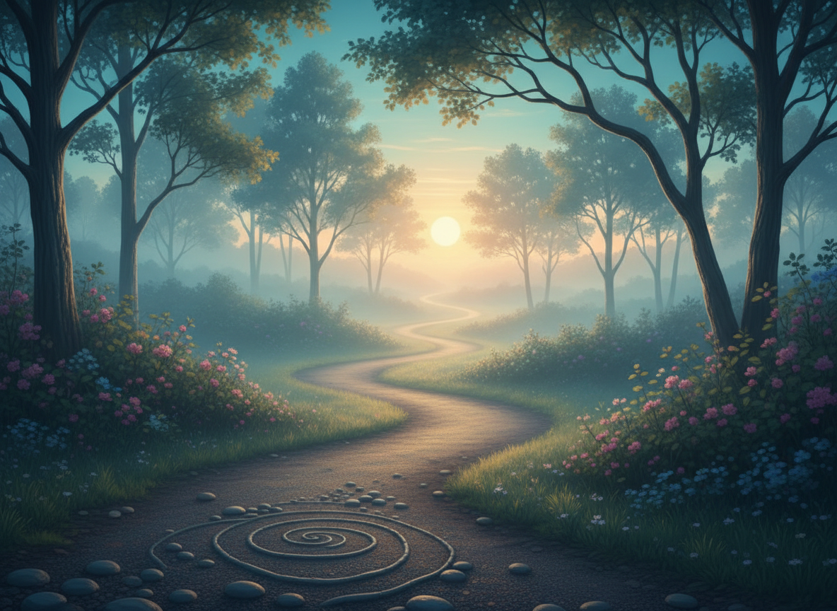 A calm, dignified editorial feature image for a suicide warning signs and prevention resource page. Show a hopeful sunrise over a quiet path with soft blue, teal, and warm gold light, subtle symbolism of connection and support, inclusive and compassionate public-health tone, no people in distress, no text, no medical imagery, no graphic content, suitable as a website feature image.